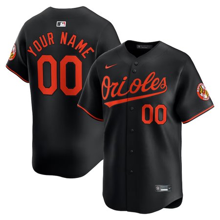 Men's Baltimore Orioles Custom Nike Black Jersey.jpg
